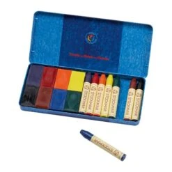 Stockmar Wax Crayons Combo Standard Tin Case - 8 Blocks & 8 Sticks Assorted -Kids Toys Store 85035061 1