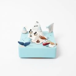 Wooden Antartica Music Box -Kids Toys Store Antartica1
