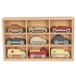 Konges Sløjd Wooden Car Set -Kids Toys Store Konges Sl C3 B8jd Wooden Mini Cars 2C Set of 9 PS 1024x1024 png