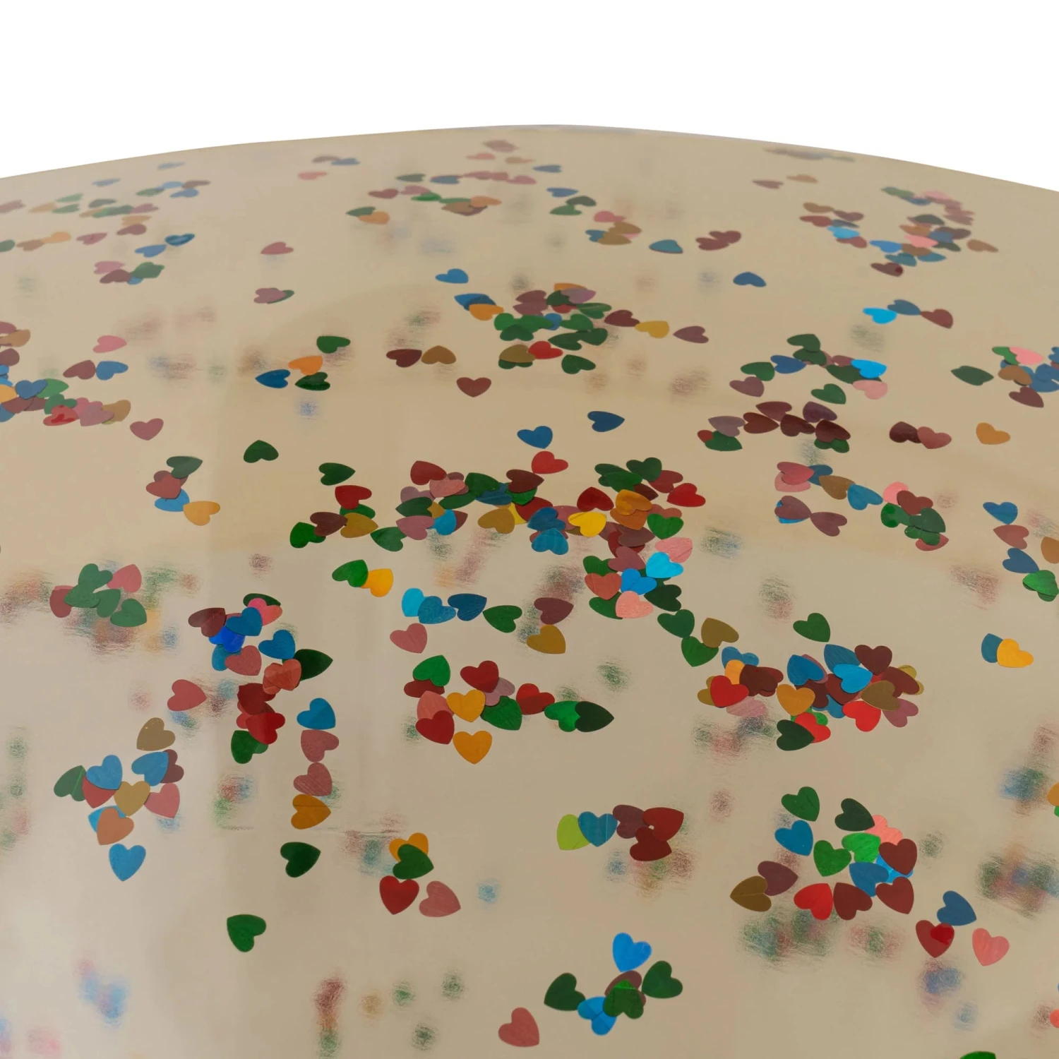 Konges Sløjd Inflatable Mini Pool - Transparent Confetti Hearts 2 Konges Sløjd Inflatable Mini Pool - Transparent Confetti Hearts - Image 2