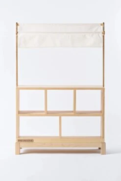 Milton & Goose Market Stand -Kids Toys Store Milton and Goose Wooden Market Stand Natural White Canopy Front 1728x jpg