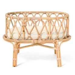 Poppie Rattan Doll Crib + Duvet Set -Kids Toys Store POPPIETOYSPoppieCribWhite