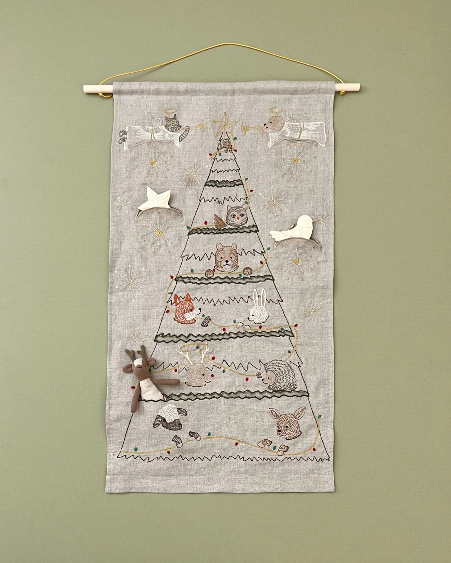 Coral & Tusk Embroidered Advent Calendar 1 Coral & Tusk Embroidered Advent Calendar