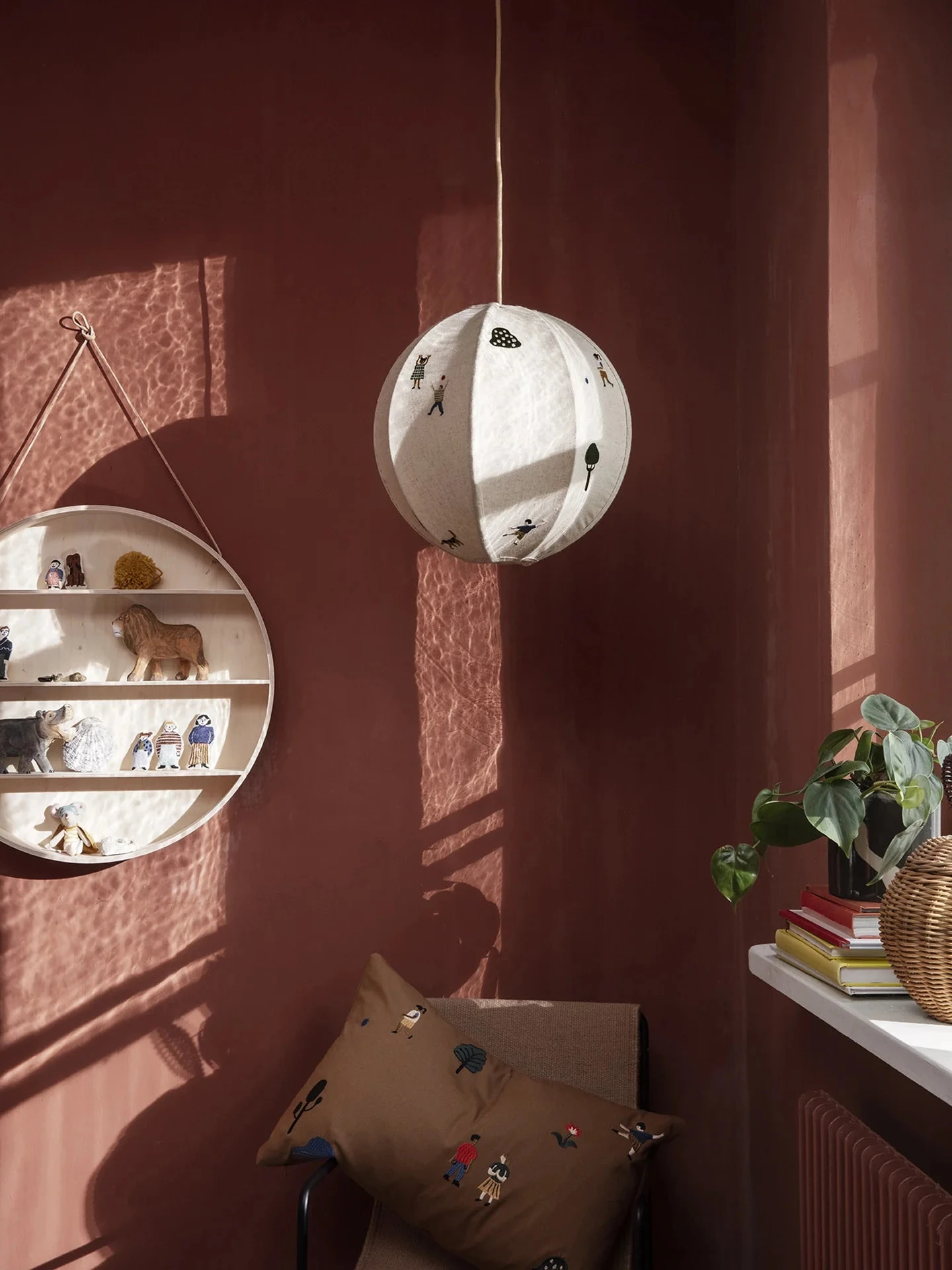 Ferm Living Round Hanging Shelf 2 Ferm Living Round Hanging Shelf - Image 2