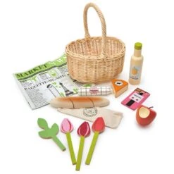 Tender Leaf Toys Shopping Basket -Kids Toys Store TL8286 market day basket 3 jpg