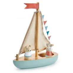Tender Leaf Toys Wooden Sail Boat -Kids Toys Store TL8382 sailaway boat 2