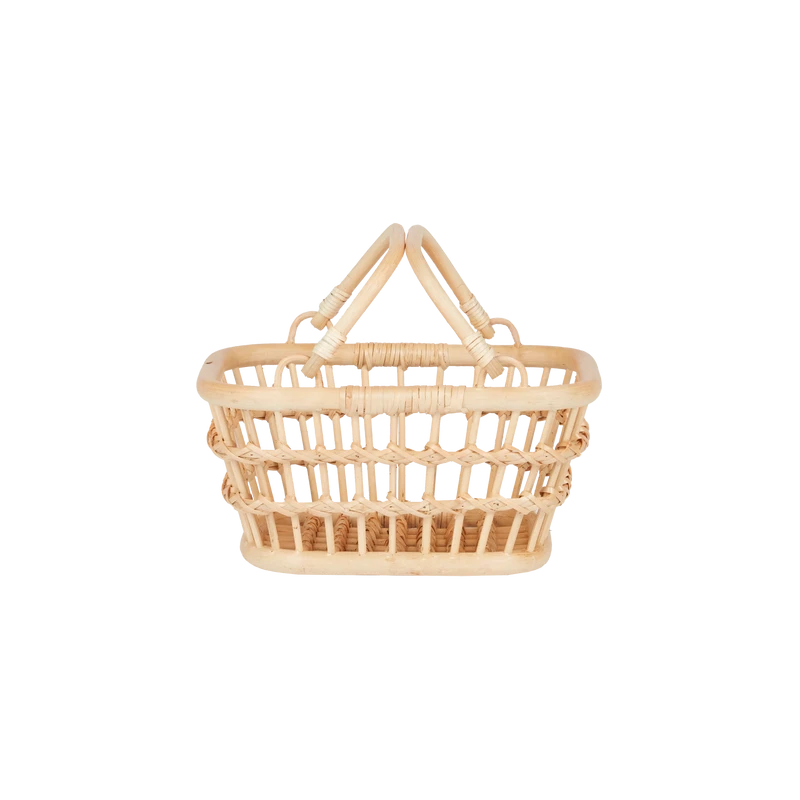 Rattan Shopping Basket 2 Rattan Shopping Basket - Image 2