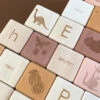 Alphabet Wooden Blocks - Rose