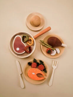 Sabo Concept Handmade Wooden Dinner Set -Kids Toys Store att saboconcept ce0ce5cc102858f772d48e9a1a78fb92