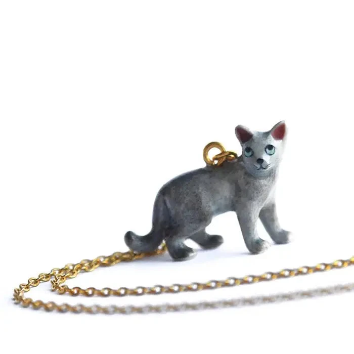 Grey Cat Necklace 2 Grey Cat Necklace - Image 2