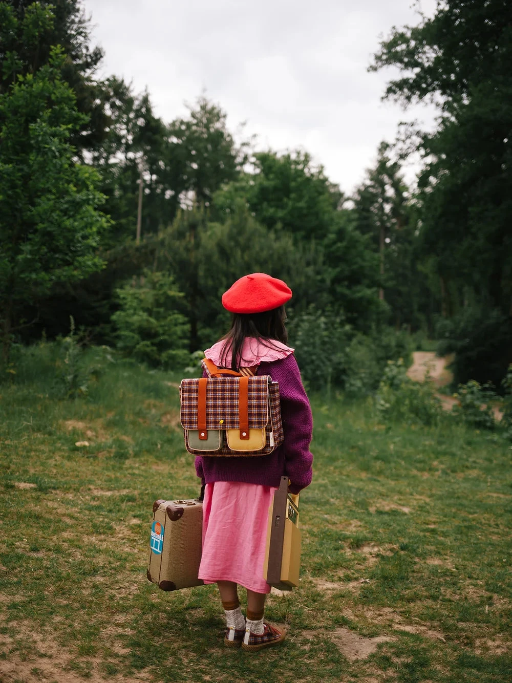 Sticky Lemon School Bag | Adventure Collection | Tartan Stormy Purple 6 Sticky Lemon School Bag | Adventure Collection | Tartan Stormy Purple - Image 6