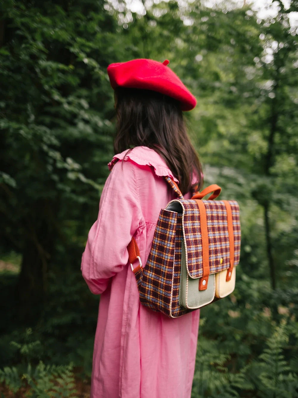 Sticky Lemon School Bag | Adventure Collection | Tartan Stormy Purple 7 Sticky Lemon School Bag | Adventure Collection | Tartan Stormy Purple - Image 7