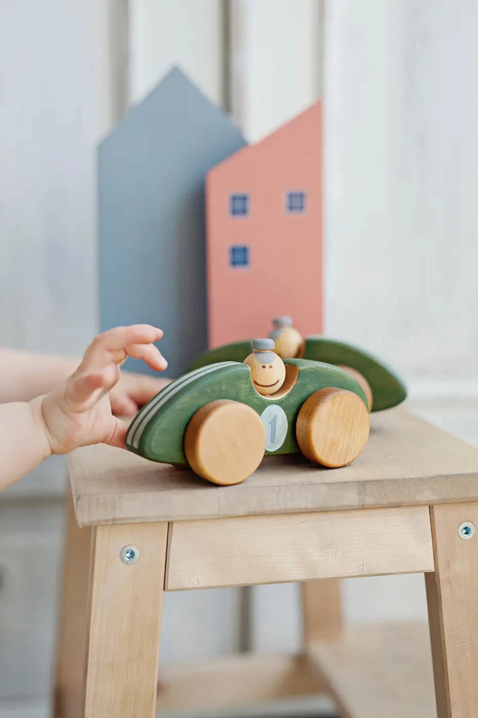 Handmade Wooden Toy Race Car 5 Handmade Wooden Toy Race Car - Image 5