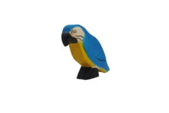 Handmade Holzwald Blue Parrot -Kids Toys Store papagei blau 2