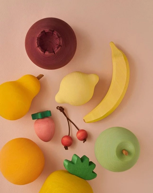 Raduga Grez Handmade Painted Wooden Fruits 2 Raduga Grez Handmade Painted Wooden Fruits - Image 2