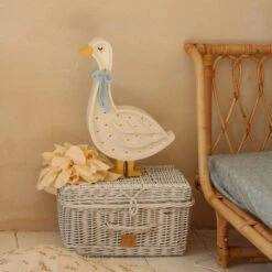 Handmade Wooden Goose Lamp