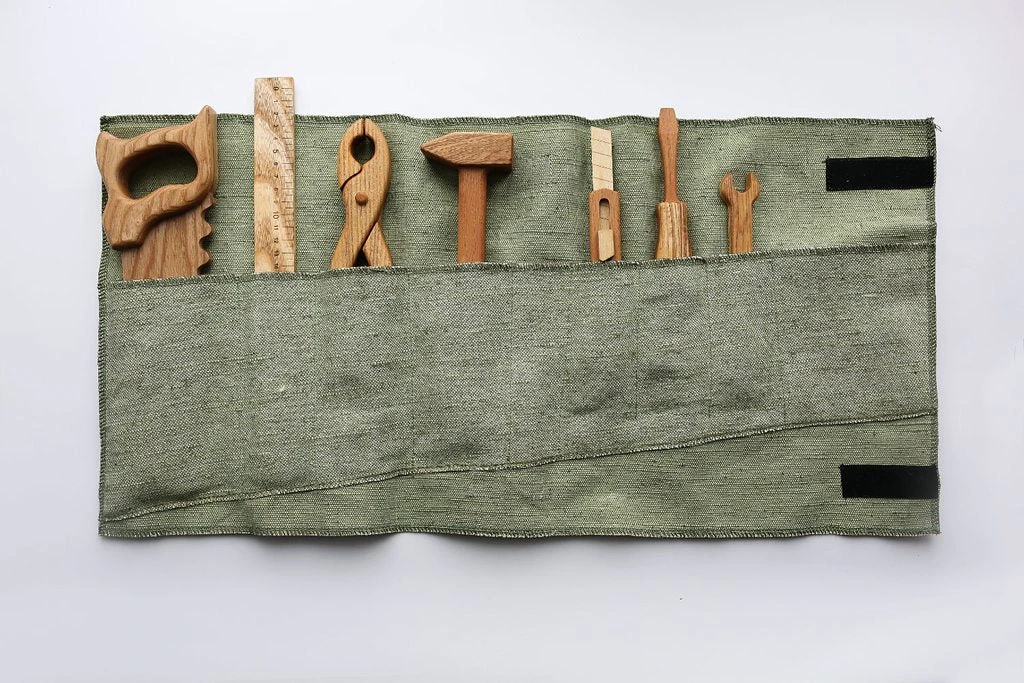 Handmade Wooden Tool Set 4 Handmade Wooden Tool Set - Image 4