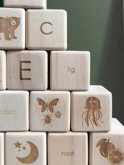 Alphabet Wooden Blocks -Kids Toys Store saboconcept 9a68115e6958a8980db5f8bfd5c3ab6c